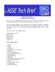 ANSI/ASSE A10.8-2011 Scaffolding Safety Requirements