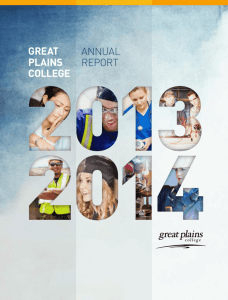 Annual Report 2013–14 - Great Plains College