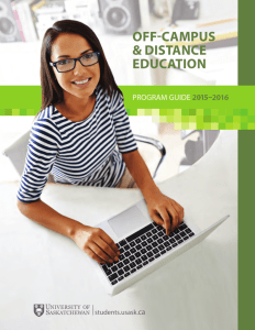 PRoGRAm GUiDE - CCDE - University of Saskatchewan