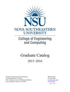 Catalog - Graduate School of Computer and Information Sciences
