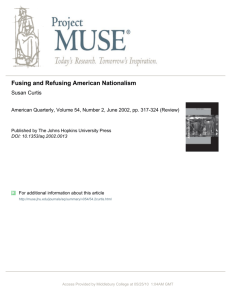 Fusing and Refusing American Nationalism