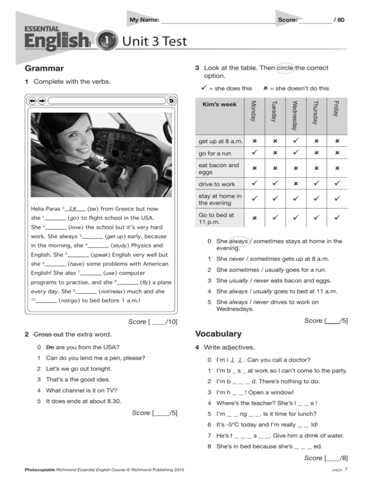 test unit 3 intermediate