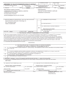 amendment of solicitation/modification of contract [x]