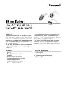 19 mm Series - Honeywell Sensing and Control