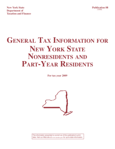 New York - Taxes for Expats