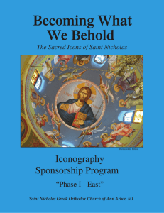 Iconography Program - Saint Nicholas Greek Orthodox Church