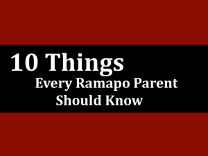 Every Ramapo Parent Should Know