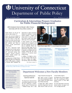 2011 Department of Public Policy Newsletter