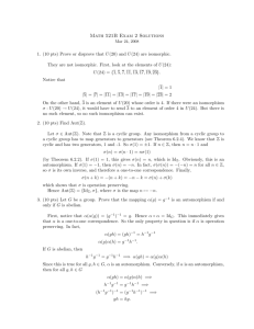 Math 521B Exam 2 Solutions