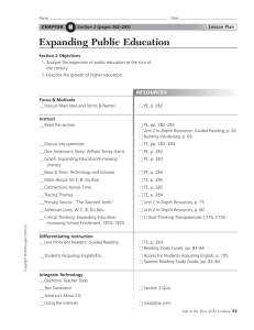 Expanding Public Education