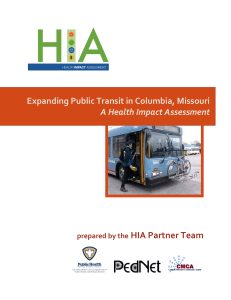 Expanding Public Transit in Columbia, Missouri A Health Impact