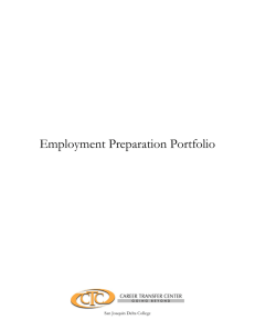Employment Preparation Portfolio