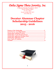 Essay Topics - The Website of Decatur Alumnae Chapter of Delta