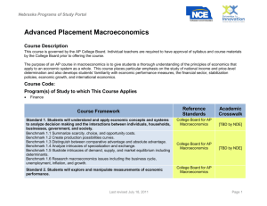 Advanced Placement Macroeconomics - EcEdWeb