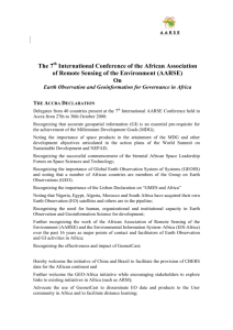The 7 International Conference of the African Association of Remote