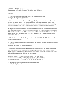 Chem 226 — Problem Set #1 — “Fundamentals of Organic