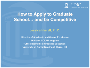 How to Apply to Graduate School… and be Competitive