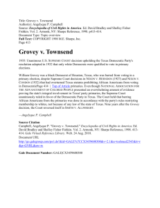 Grovey v. Townsend