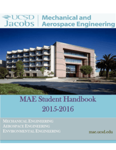 MAE Student Handbook - Mechanical and Aerospace Engineering