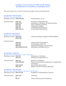 MAE Graduate Course Structure for MS and PhD students