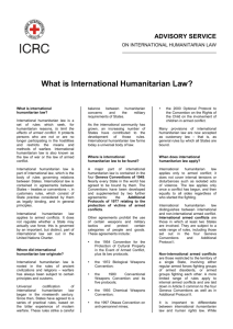 What is International Humanitarian Law?