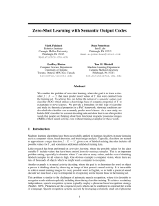 Zero-shot Learning with Semantic Output Codes