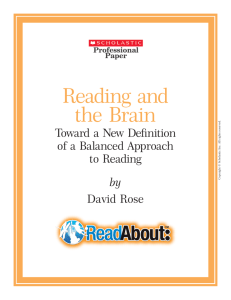 Reading and the Brain