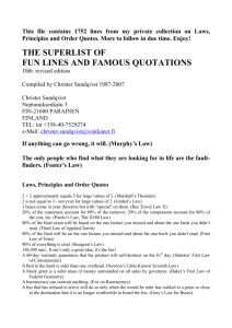 Laws, Principles and Order Quotes