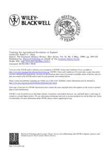 Tracking the Agricultural Revolution in England
