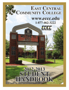 student handbook - East Central Community College