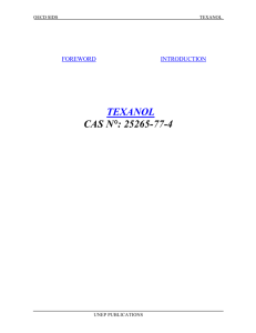 TEXANOL CAS N°: 25265-77-4