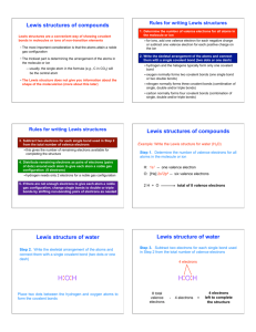 Lewis structure of water