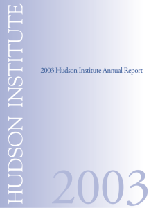 2003 - Hudson Institute