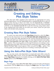 AutoCAD Creating and Editing Plot Style Tables