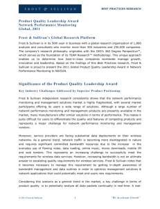 Significance of the Product Quality Leadership Award