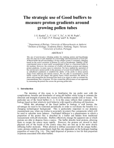 The strategic use of Good buffers to measure proton gradients