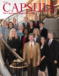 The Capsule – Summer 2015 - Capstone College of Nursing