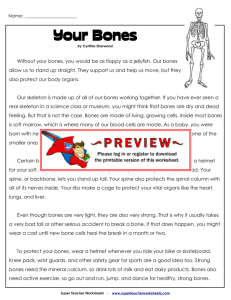 Your Bones - Super Teacher Worksheets
