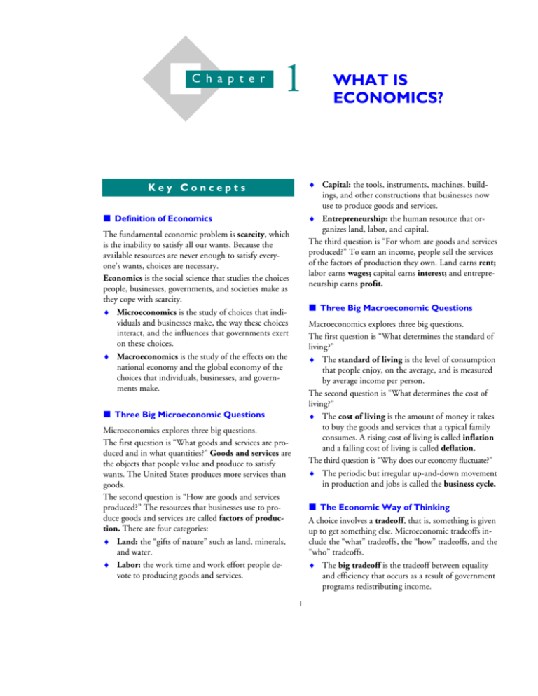 economics chapter 1 homework