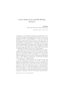Ceteris Paribus Laws and the Human Sciences