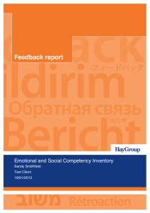 Sample ESCI Report