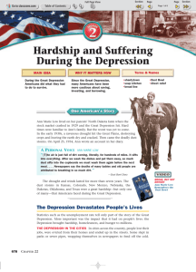 Hardship and Suffering During the Depression