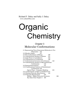 Molecular Conformations - Daley & Daley Organic Chemistry