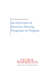 Revenue Sharing - George Washington Regional Commission