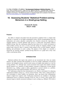 10. Assessing Students' Statistical Problem