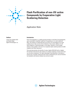 Flash Purification of non-UV-active Compounds by Evaporative