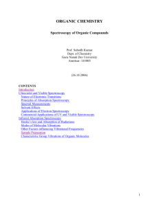 ULTRAVIOLET AND VISIBLE SPECTROSCOPY