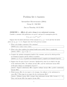 Problem Set 4 Answers