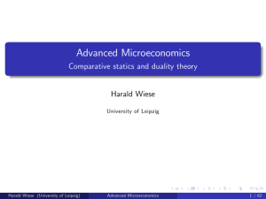 Advanced Microeconomics
