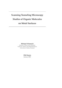 Scanning Tunneling Microscopy Studies of Organic Molecules on